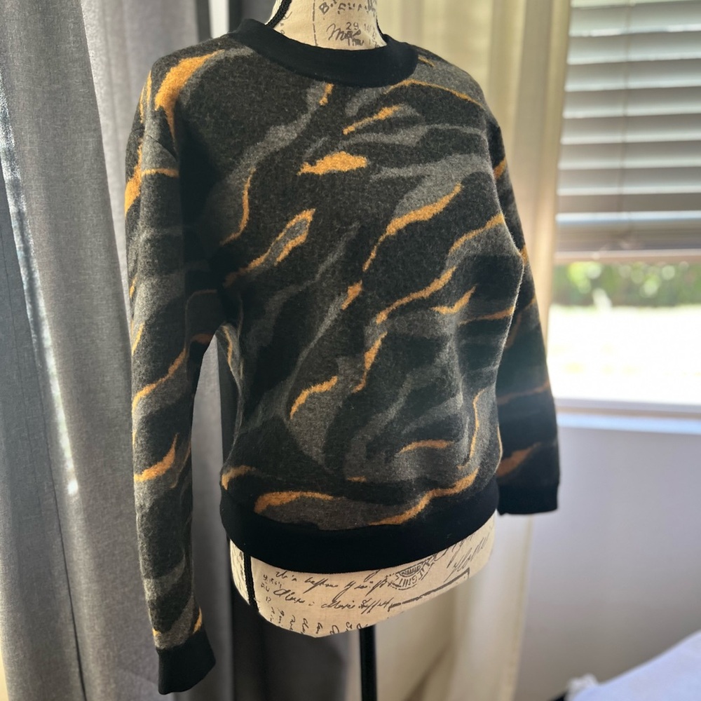 DKNY Women’s Tiger Striped pullover sweater